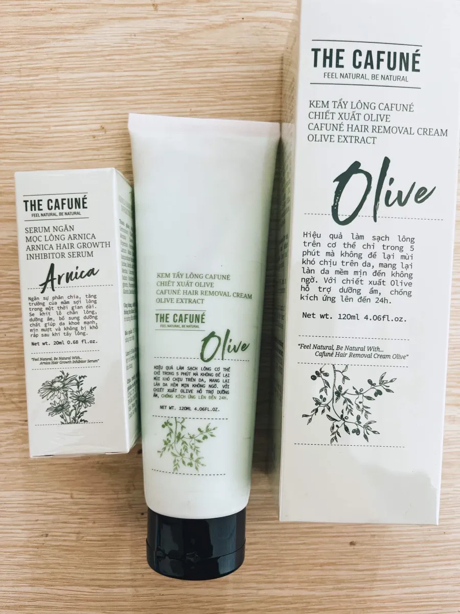 Kem tẩy lông Olive Cafuné có tốt không Kem tẩy lông Olive Cafuné có tốt không
